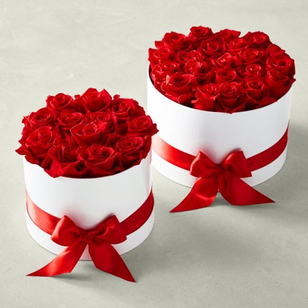 Valentines Hat Box white