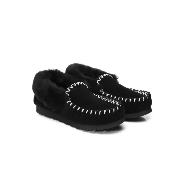 AusUGG Black Moccasins