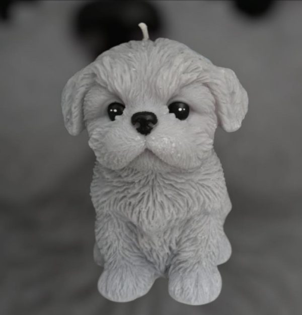 Fragranced Candle Puppies Cream